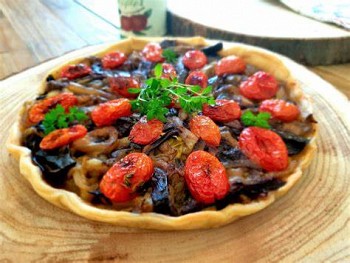 Crostata salata alle melanzane