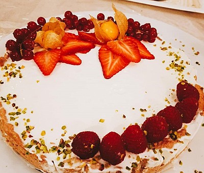 Gluten free 'cheesecake'