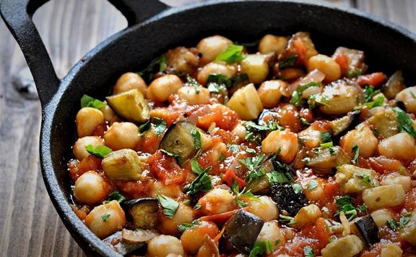 Foto - Insalata di ceci e melanzane 