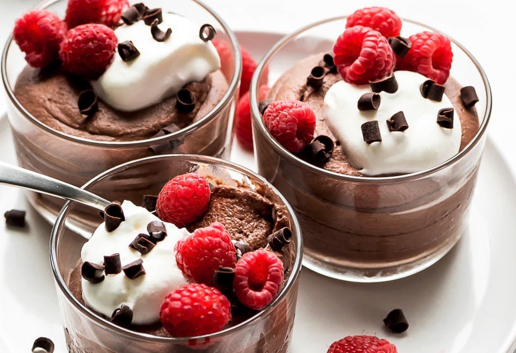 Foto Mousse al cioccolato fondente